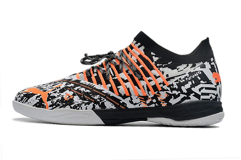Bota de Fútbol Sala Puma Future Z 1.3 IC Negro, Blanco e Naranja "Teaser"