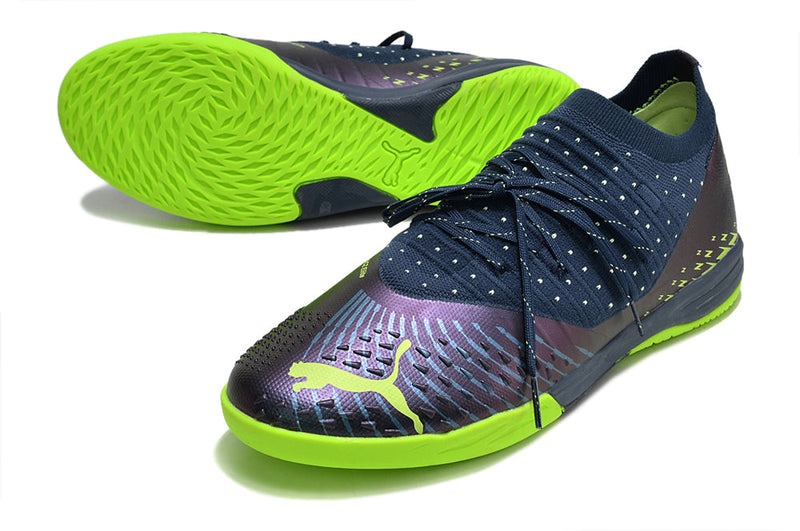 Bota de Fútbol Sala Puma Future Z 1.3 IC Azul e Verde "Fatest Pack"