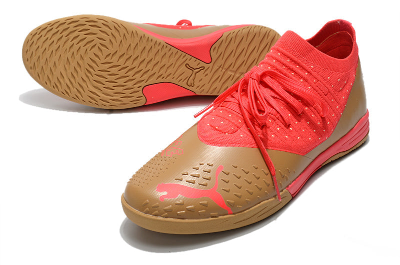 Bota de Fútbol Sala Puma Future Z 1.3 IC Dourada e Naranja "Neymar Dream Chaser"