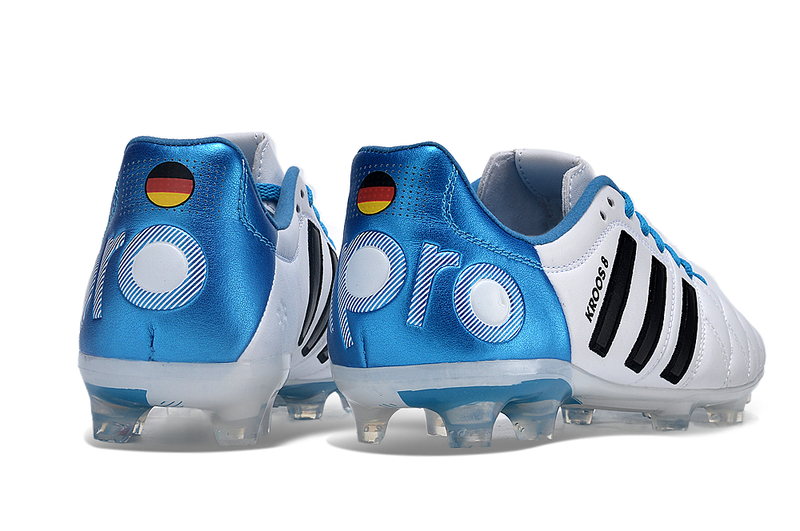 Bota de Fútbol Campo Adidas AdiPure 11 Pro FG Blanca e Azul "Toni Kroos"