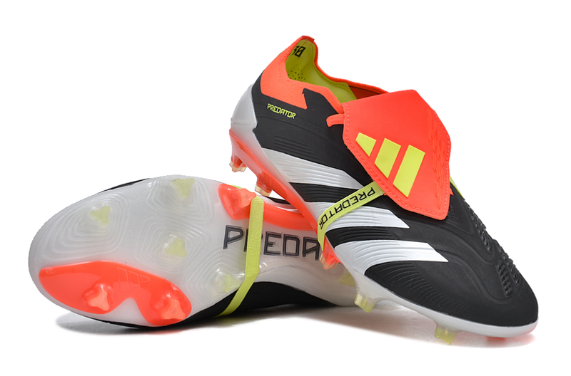 Bota de Fútbol Campo Adidas Predator FT 30 Elite FG Negra, Naranja e Blanco "Solar Energy Pack"