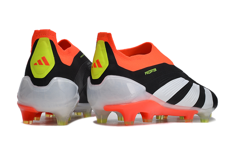 Bota de Fútbol Campo Adidas Predator LL Elite FG Negra, Naranja e Blanco "Solar Energy"