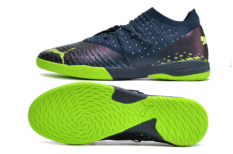 Bota de Fútbol Sala Puma Future Z 1.3 IC Azul e Verde "Fatest Pack"