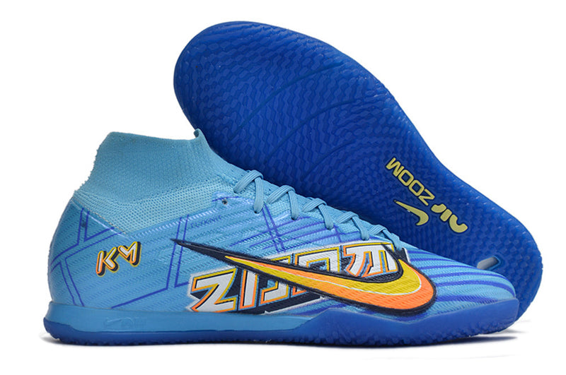 Bota de Fútbol Sala Nike Air Zoom Mercurial Superfly 9 Elite IC Azul "Mbappe Comic"