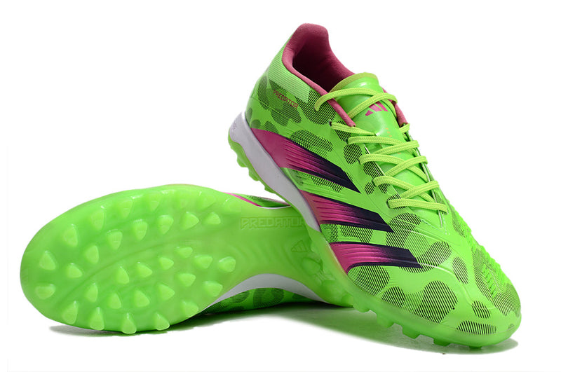 Bota de Fútbol para Césped Artificial Adidas Predator Elite TF Verde e Rosa