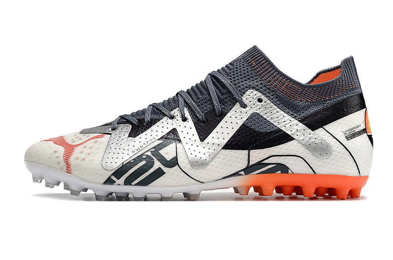 Bota de Fútbol para Césped Artificial Puma Future Ultimate MG Blanca e Naranja "Astronaut Pack"