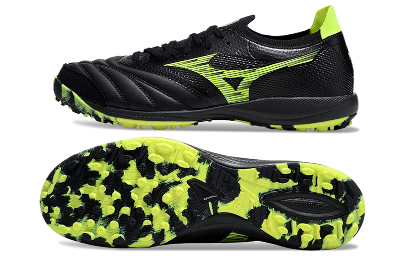 Bota de Fútbol para Césped Artificial Mizuno Morelia Neo Sala TF Negra e Verde