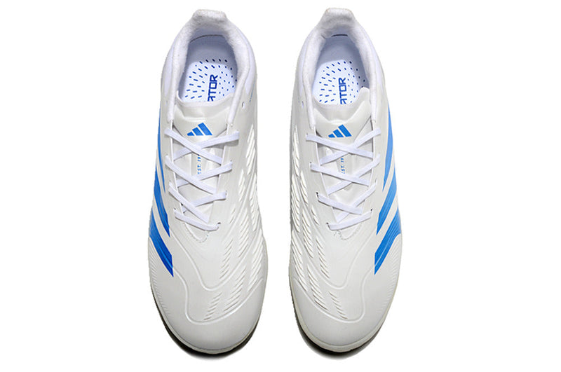 Bota de Fútbol para Césped Artificial Adidas Predator Elite TF Blanca e Azul "Kvara"