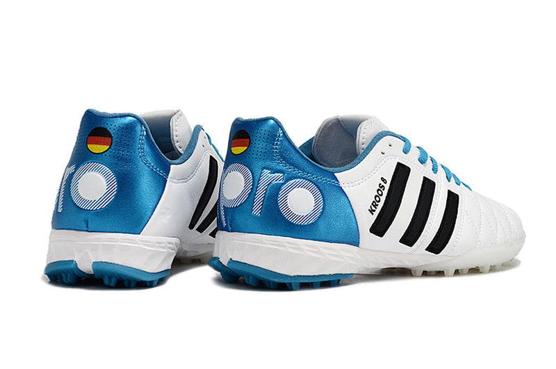 Bota de Fútbol para Césped Artificial Adidas AdiPure 11 Pro TF Blanca e Azul "Toni Kroos"