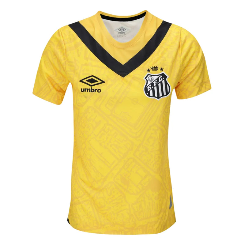 Camiseta Santos Mujer Tercera Equipación 24/25 - Amarilla