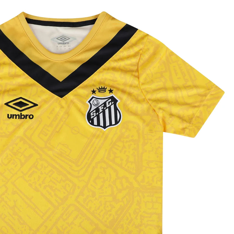 Camiseta Santos Mujer Tercera Equipación 24/25 - Amarilla