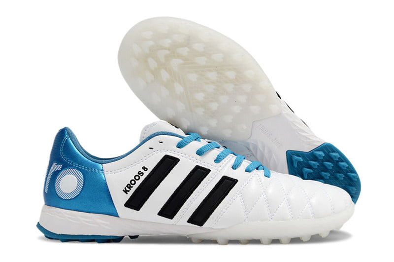 Bota de Fútbol para Césped Artificial Adidas AdiPure 11 Pro TF Blanca e Azul "Toni Kroos"