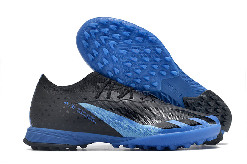 Bota de Fútbol para Césped Artificial Adidas X Crazyfast.1 TF Negra e Azul "Bugatti"