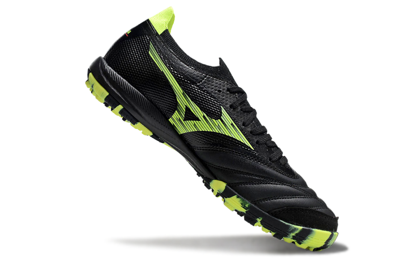 Bota de Fútbol para Césped Artificial Mizuno Morelia Neo Sala TF Negra e Verde