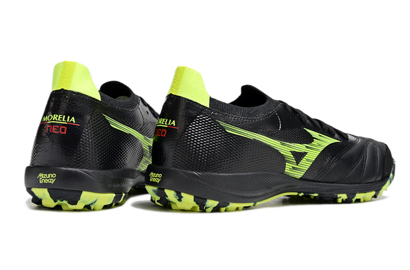 Bota de Fútbol para Césped Artificial Mizuno Morelia Neo Sala TF Negra e Verde