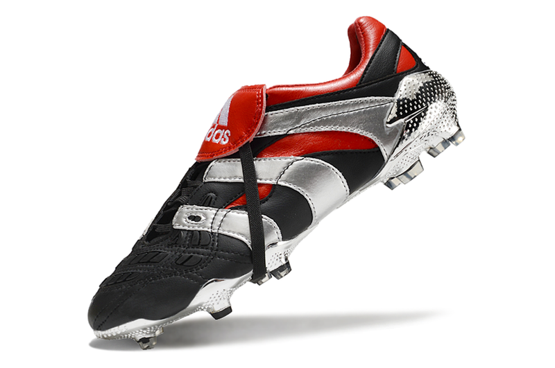 Bota de Fútbol Campo Adidas Predator Precision FG Negra e Roja "25th Anniversary Edition"