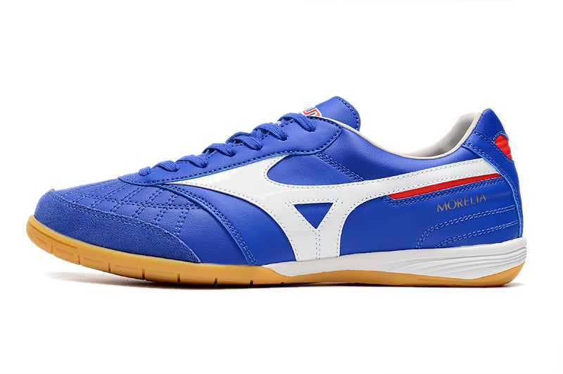 Bota de Fútbol Sala Mizuno Morelia Sala IC Azul e Blanca
