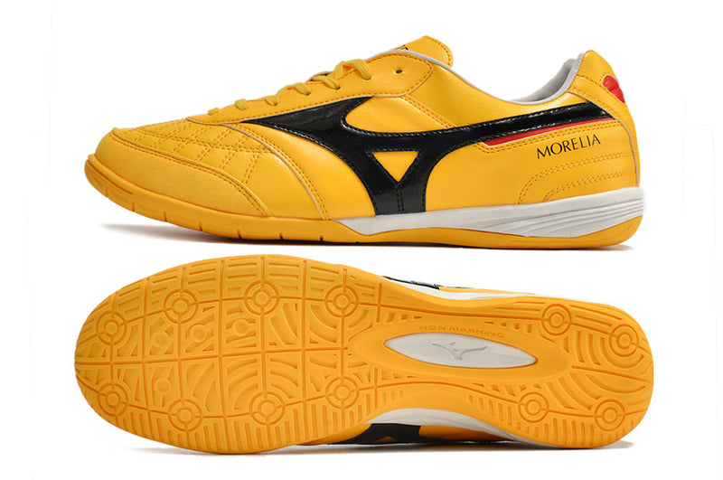 Bota de Fútbol Sala Mizuno Morelia Sala IC Amarilla e Negra