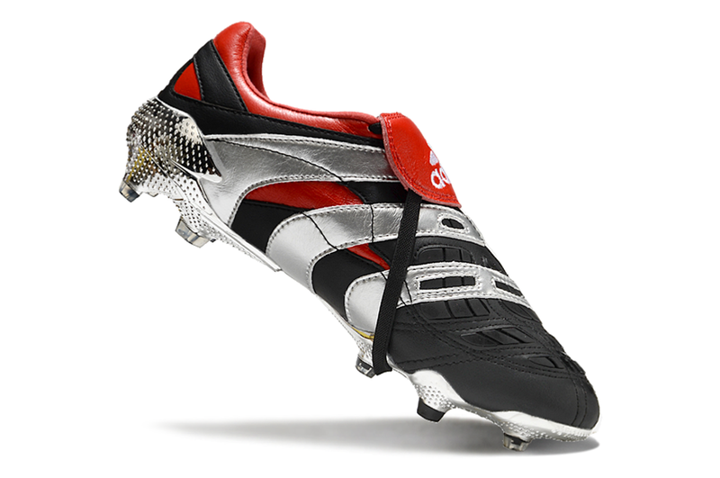 Bota de Fútbol Campo Adidas Predator Precision FG Negra e Roja "25th Anniversary Edition"