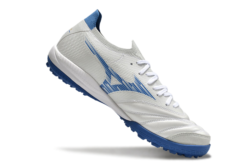 Bota de Fútbol para Césped Artificial Mizuno Morelia Neo Sala TF Blanca e Azul "Mugen Pack"