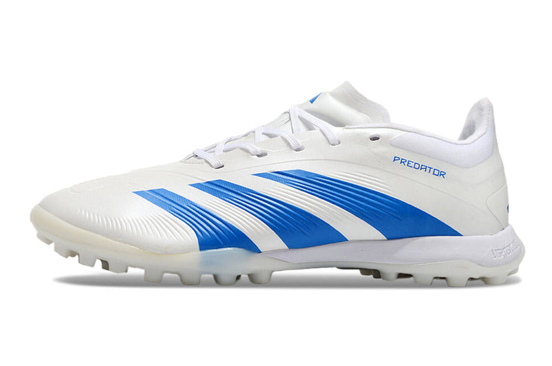 Bota de Fútbol para Césped Artificial Adidas Predator Elite TF Blanca e Azul "Kvara"