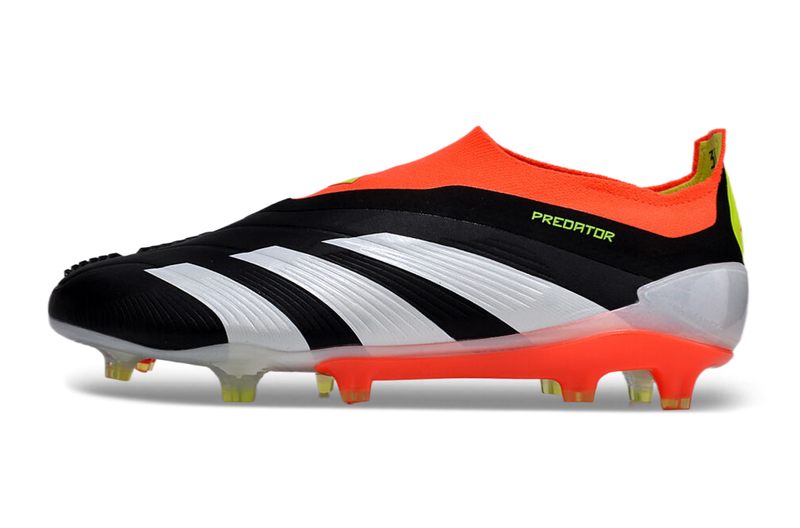 Bota de Fútbol Campo Adidas Predator LL Elite FG Negra, Naranja e Blanco "Solar Energy"