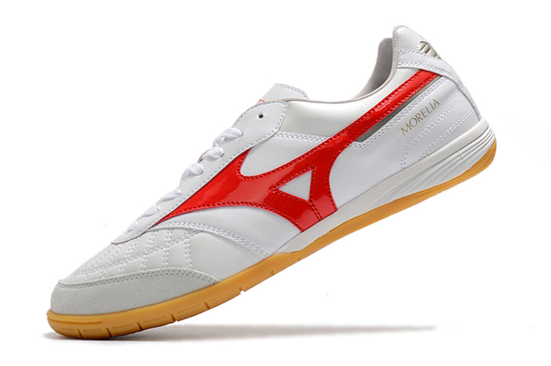 Bota de Fútbol Sala Mizuno Morelia Sala IC Blanca e Roja