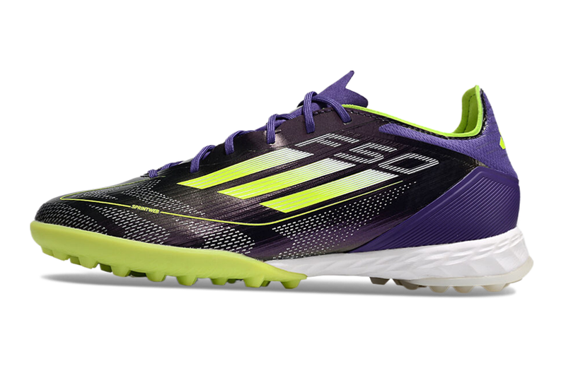 Bota de Fútbol para Césped Artificial Adidas F50 TF Morada e Verde "Fast Reborn Pack"
