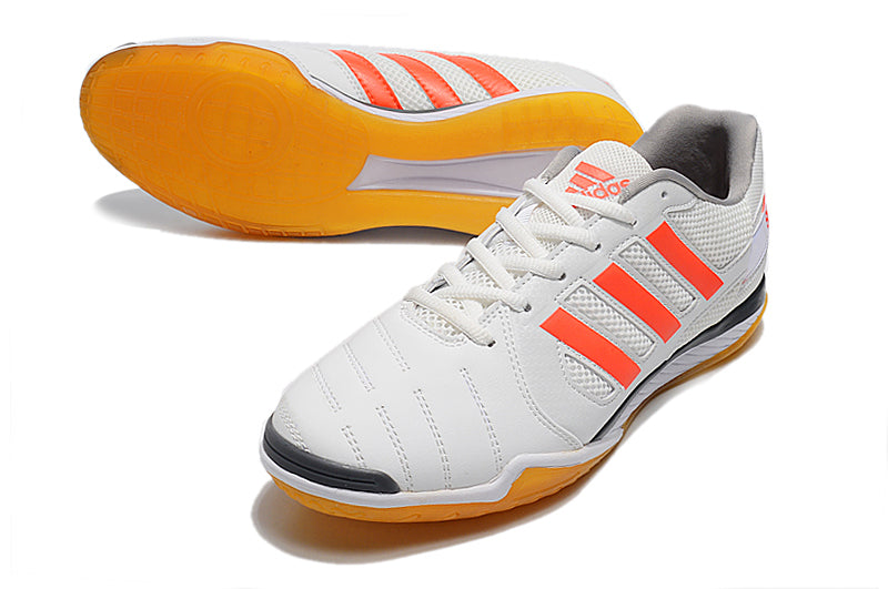 Bota de Fútbol Sala Adidas Top Sala IC Blanca e Naranja