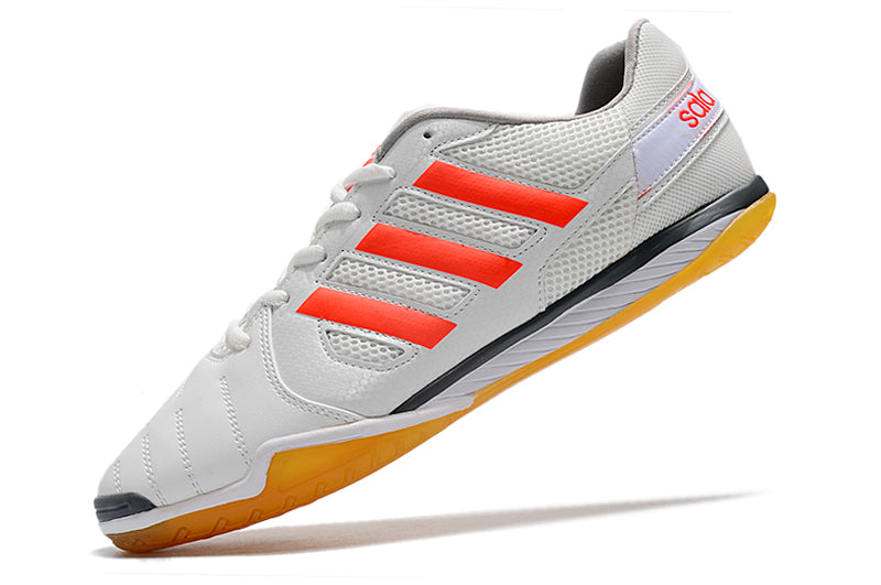 Bota de Fútbol Sala Adidas Top Sala IC Blanca e Naranja