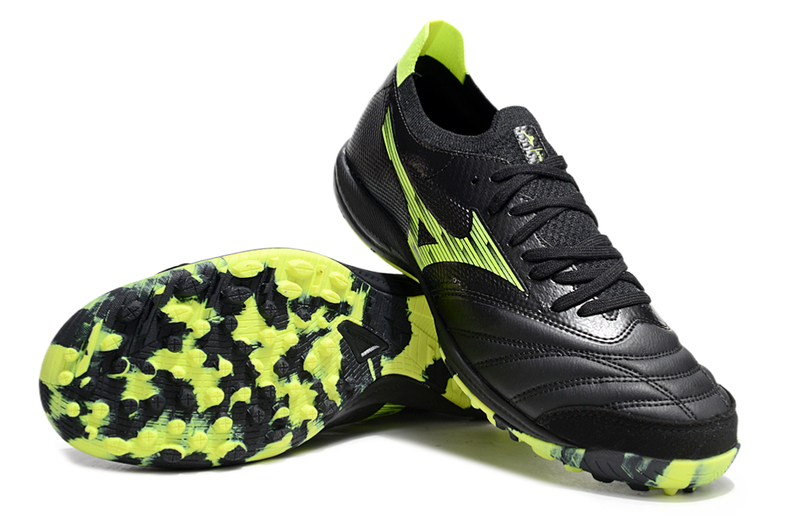 Bota de Fútbol para Césped Artificial Mizuno Morelia Neo Sala TF Negra e Verde