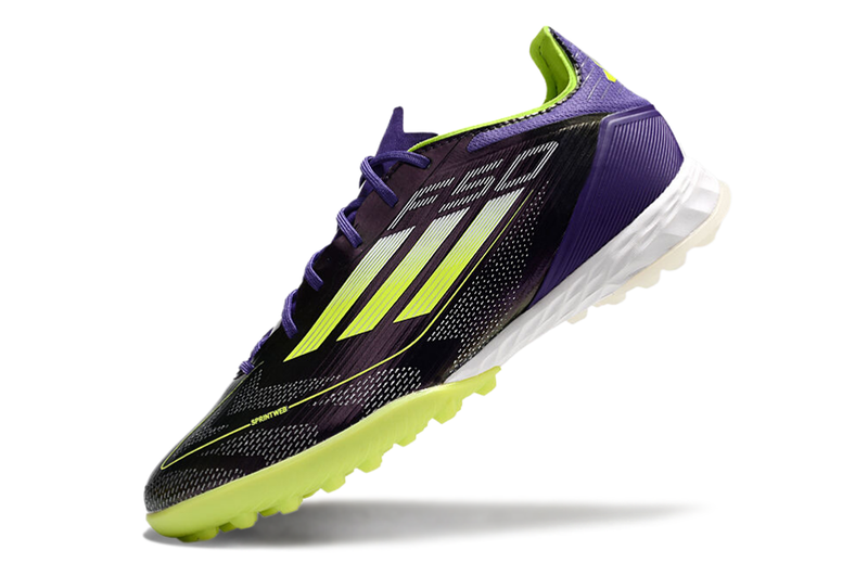 Bota de Fútbol para Césped Artificial Adidas F50 TF Morada e Verde "Fast Reborn Pack"