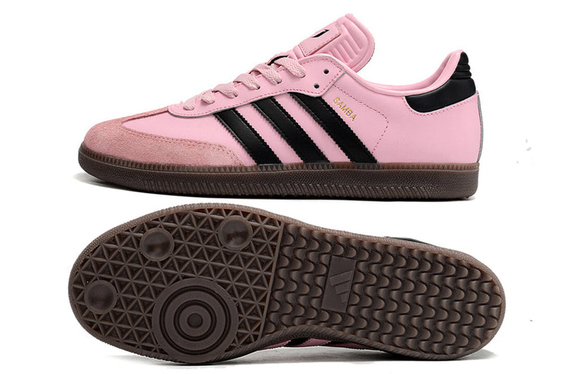 Bota de Fútbol Sala Adidas Lionel Messi x Samba IC Rosa e Negro
