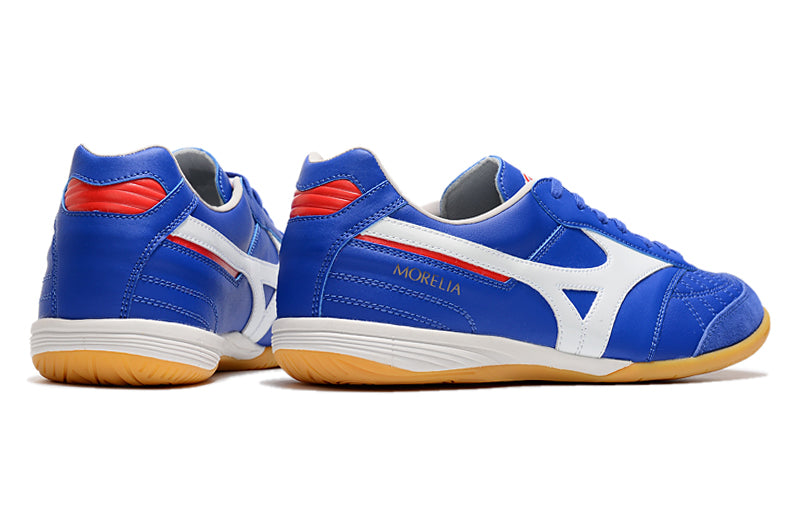 Bota de Fútbol Sala Mizuno Morelia Sala IC Azul e Blanca