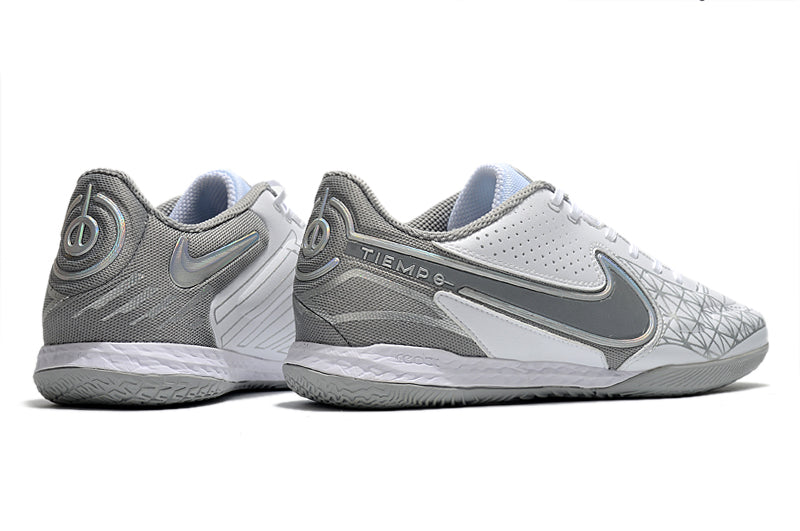 Bota de Fútbol Sala Nike Tiempo Legend 9 Elite Blanca e Gris "Focus"