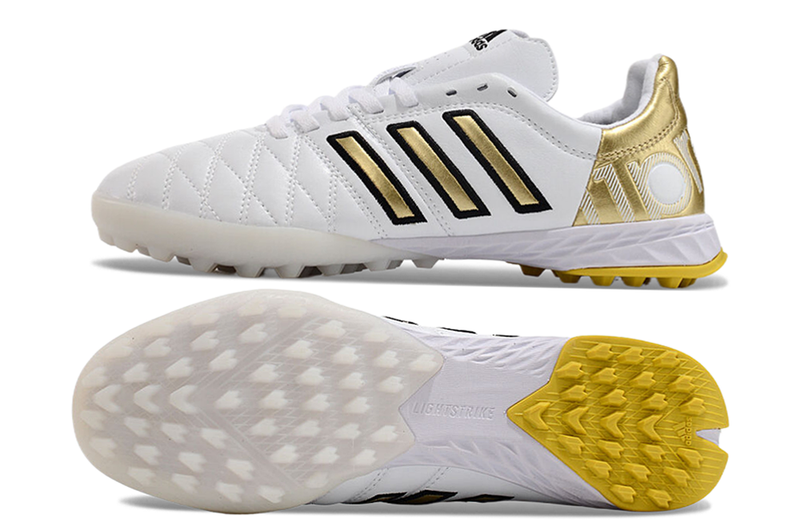 Bota de Fútbol para Césped Artificial Adidas AdiPure 11 Pro TF Blanca e Dourada "Toni Kroos"
