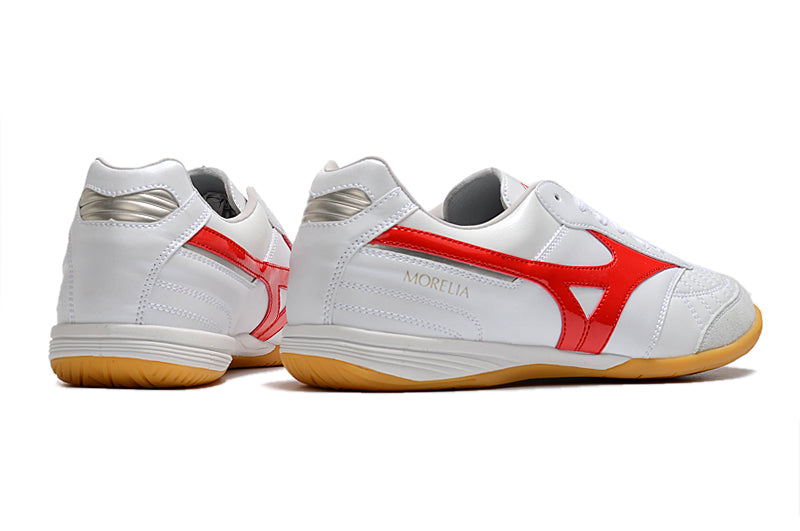 Bota de Fútbol Sala Mizuno Morelia Sala IC Blanca e Roja