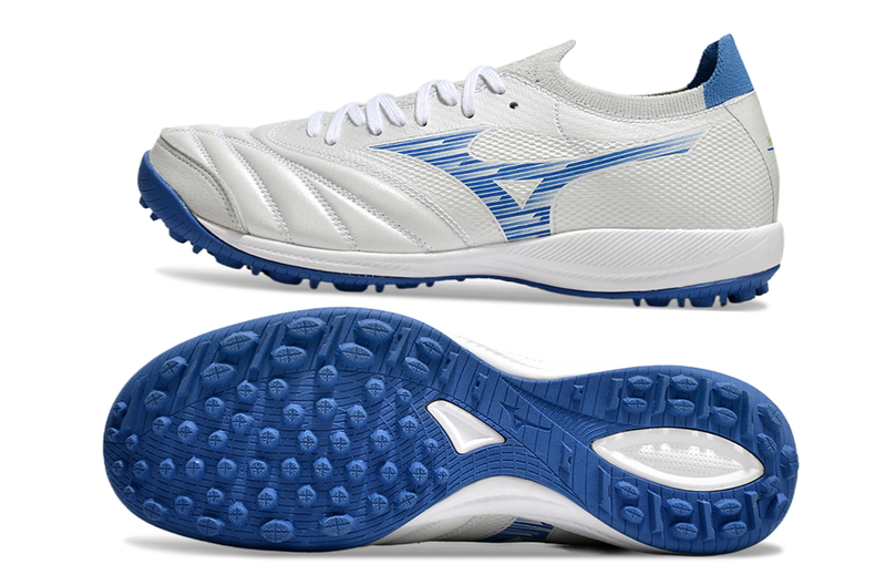 Bota de Fútbol para Césped Artificial Mizuno Morelia Neo Sala TF Blanca e Azul "Mugen Pack"