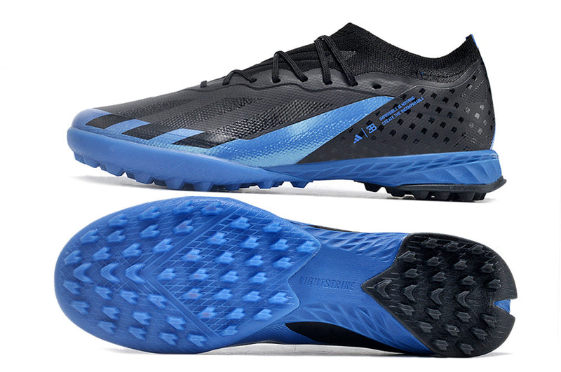 Bota de Fútbol para Césped Artificial Adidas X Crazyfast.1 TF Negra e Azul "Bugatti"