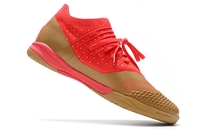Bota de Fútbol Sala Puma Future Z 1.3 IC Dourada e Naranja "Neymar Dream Chaser"