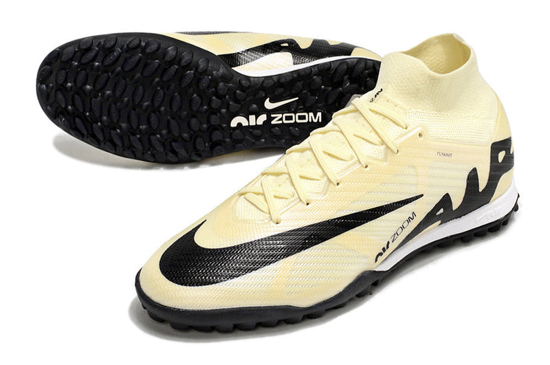 Bota de Fútbol para Césped Artificial Nike Air Zoom Mercurial Superfly 9 Elite TF Bege e Negra "Mad Ready Pack"