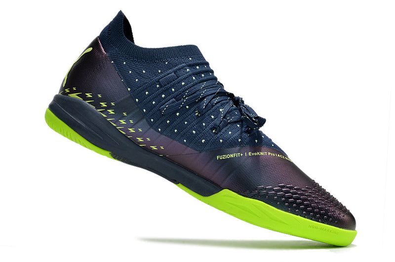 Bota de Fútbol Sala Puma Future Z 1.3 IC Azul e Verde "Fatest Pack"