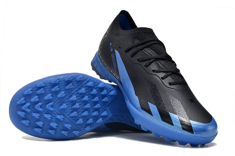 Bota de Fútbol para Césped Artificial Adidas X Crazyfast.1 TF Negra e Azul "Bugatti"