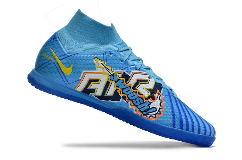 Bota de Fútbol Sala Nike Air Zoom Mercurial Superfly 9 Elite IC Azul "Mbappe Comic"