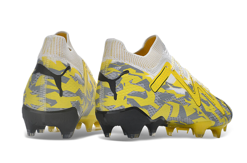 Bota de Fútbol Campo Puma Future Ultimate FG Amarilla e Gris "Voltage Pack"