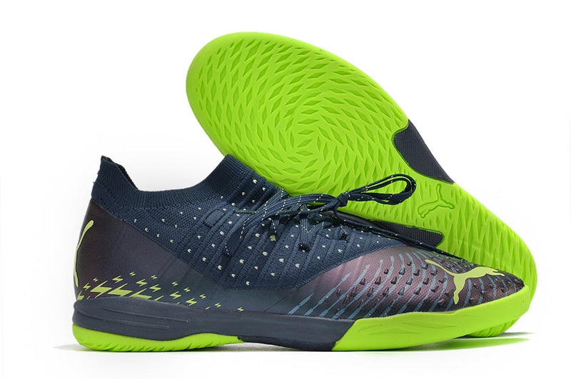 Bota de Fútbol Sala Puma Future Z 1.3 IC Azul e Verde "Fatest Pack"