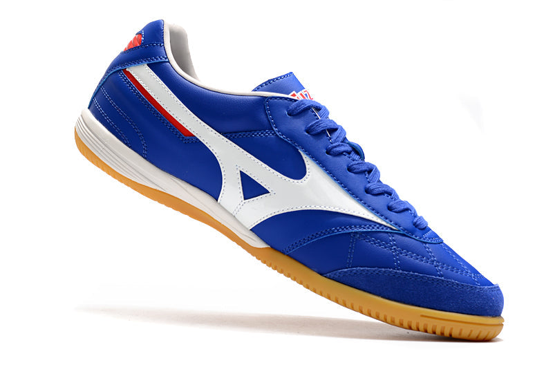 Bota de Fútbol Sala Mizuno Morelia Sala IC Azul e Blanca