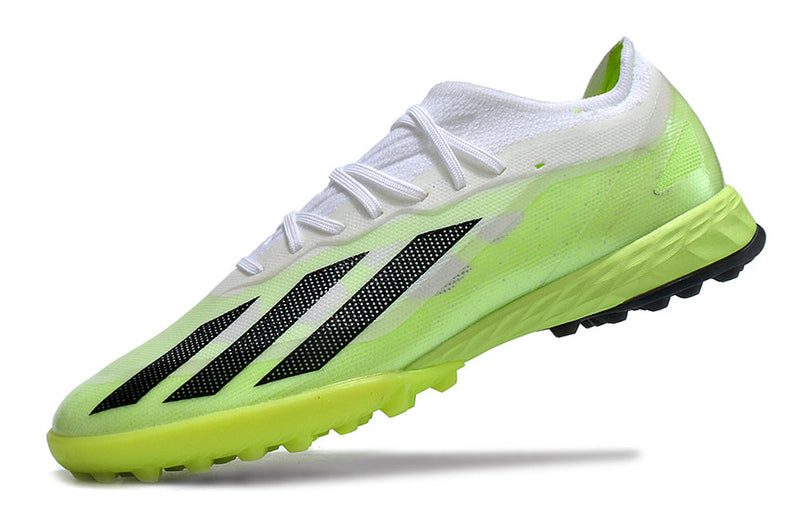 Bota de Fútbol para Césped Artificial Adidas X Crazyfast.1 TF Blanca e Verde "Crazyrush Pack"