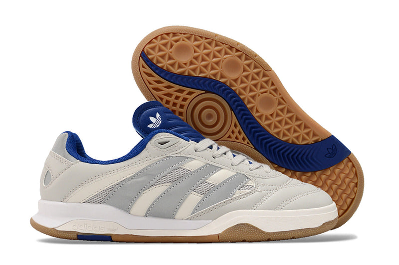 Bota de Fútbol Sala Adidas Copa Mundial IC Bege, Azul e Gris