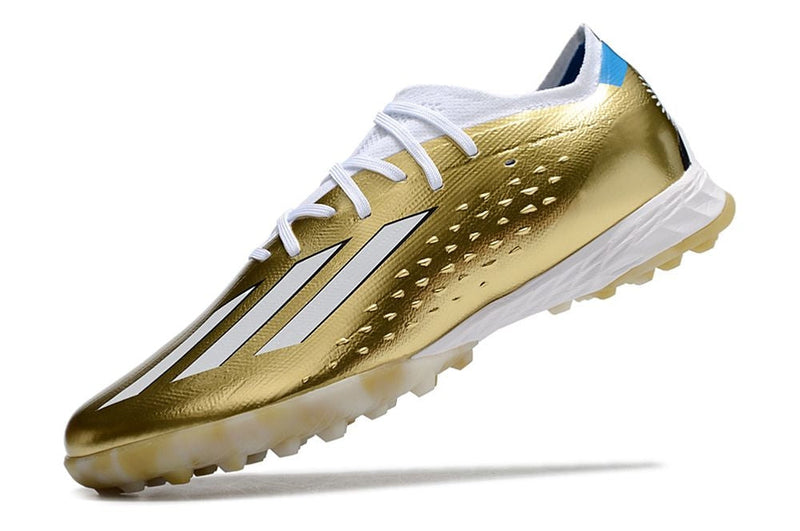 Bota de Fútbol para Césped Artificial Adidas X SpeedPortal Messi.1 TF Dourada "Leyenda"